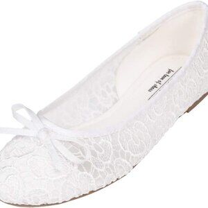 Women's Crochet Flat Shoes Breathable Lace Ballet Slip-On Comfort